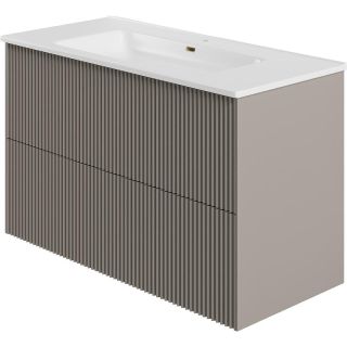 Тумба под раковину La Fenice Terra FNC-01-TER-C-100-2 бежевая матовая 100 см